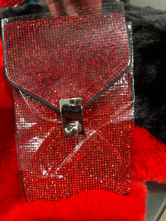 Mini Red Bling Purse