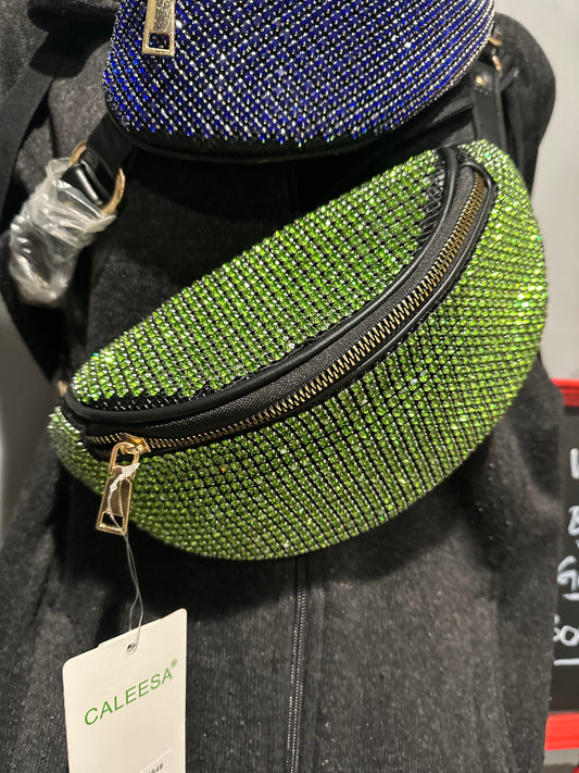 Green Bling Fanny Pack