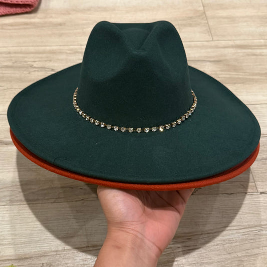 Fedora Hat With Bling Band