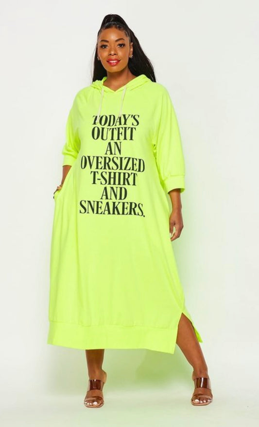 Neon Maxi Hoody