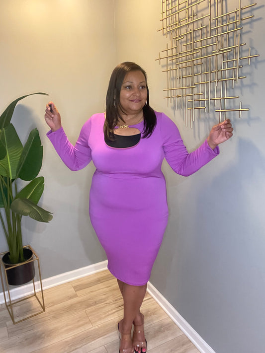 Malinda Magenta Dress